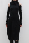 marc le bihan turtleneck dress 21962 E23 black